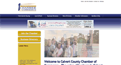 Desktop Screenshot of calvertchamber.org